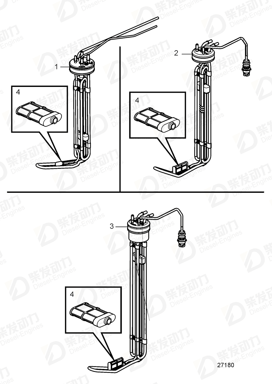 VOLVO Sensor 21648844 Drawing